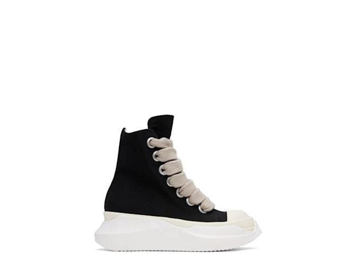 Rick Owens DRKSHDW Hollywood Jumbo Lace Abstract High Top Black Milk