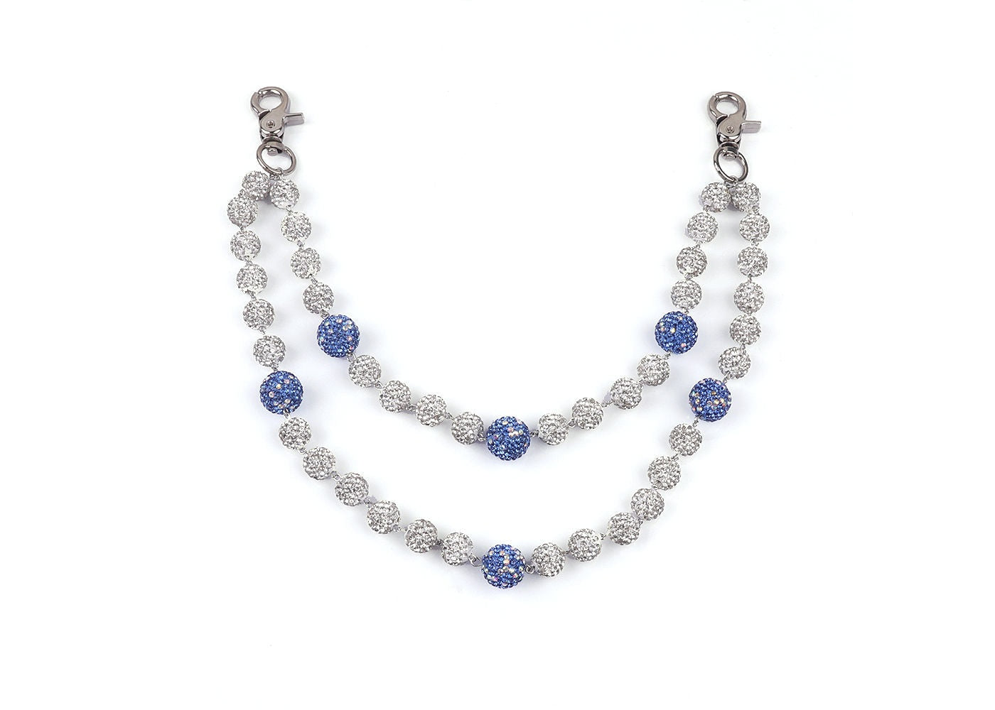 Pocket Chain Silver/Royal Blue