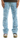 KDNK JEANS KND4623 LT BLUE DISTRESSED SKINNY FLARE JEANS