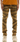 KDNK JEANS KND4652 GOLD SYMMETRICAL PANELS SKINNY JEANS