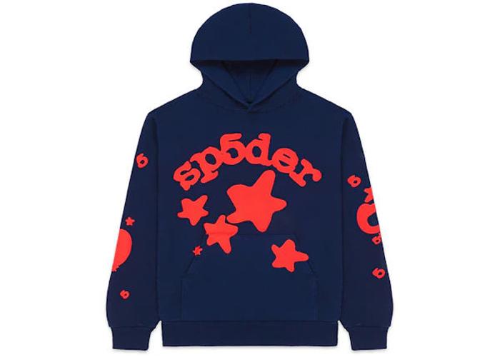 Sp5der Beluga Hoodie Navy