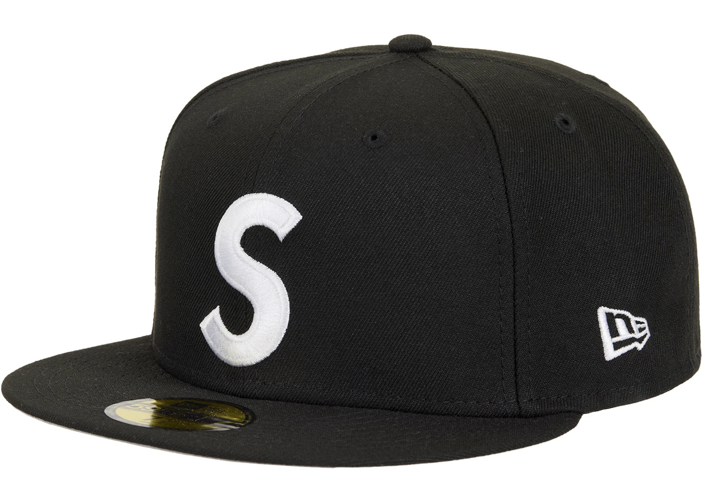 Supreme Screw Ball S Logo New Era 59Fifty Fitted Hat Black