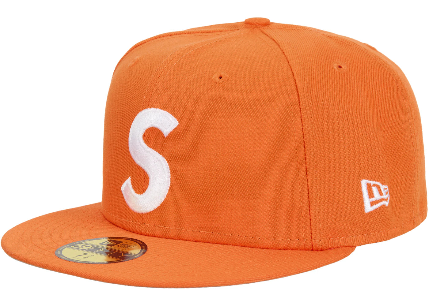 Supreme Screw Ball S Logo New Era 59Fifty Fitted Hat Orange