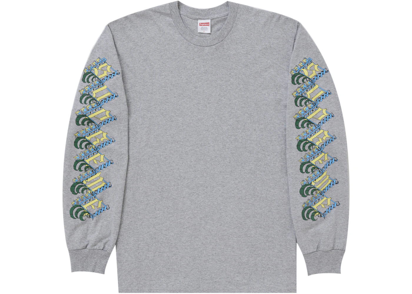 Supreme Strawberries L/S Tee Heather Grey