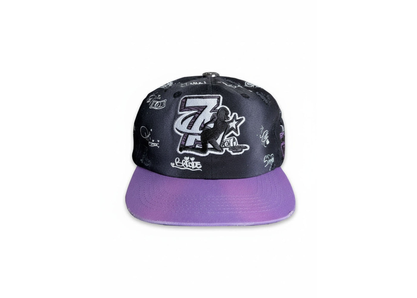 Triple Sevens Trap Logo Black Hat