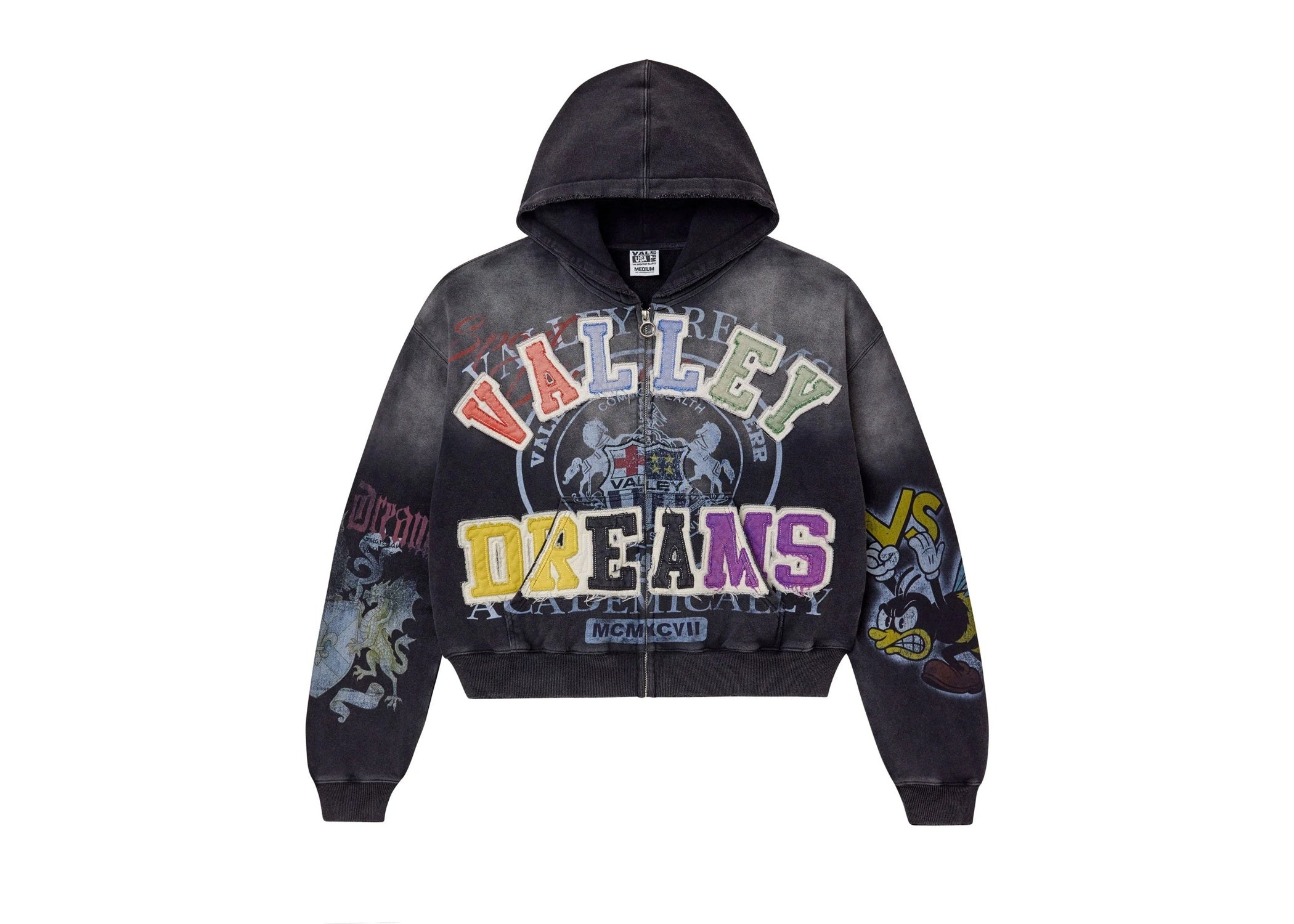 Vale Blasted Zip up Hoodie