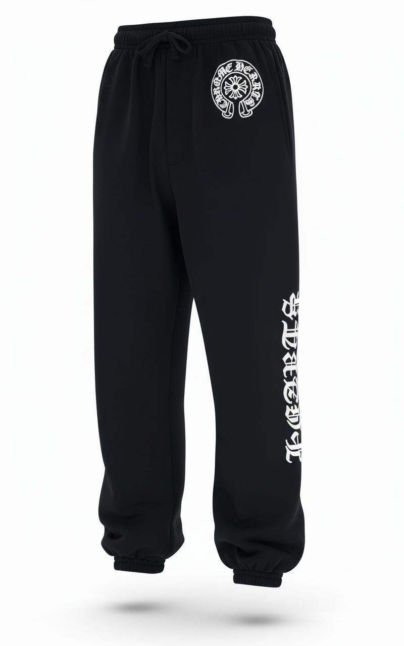 Chrome Hearts Horse Shoe Logo Sweatpants Black