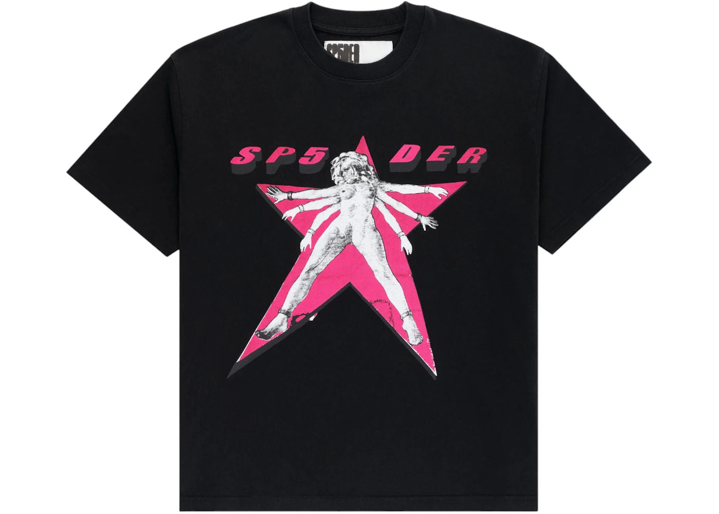 Sp5der Star Girl Tee Black