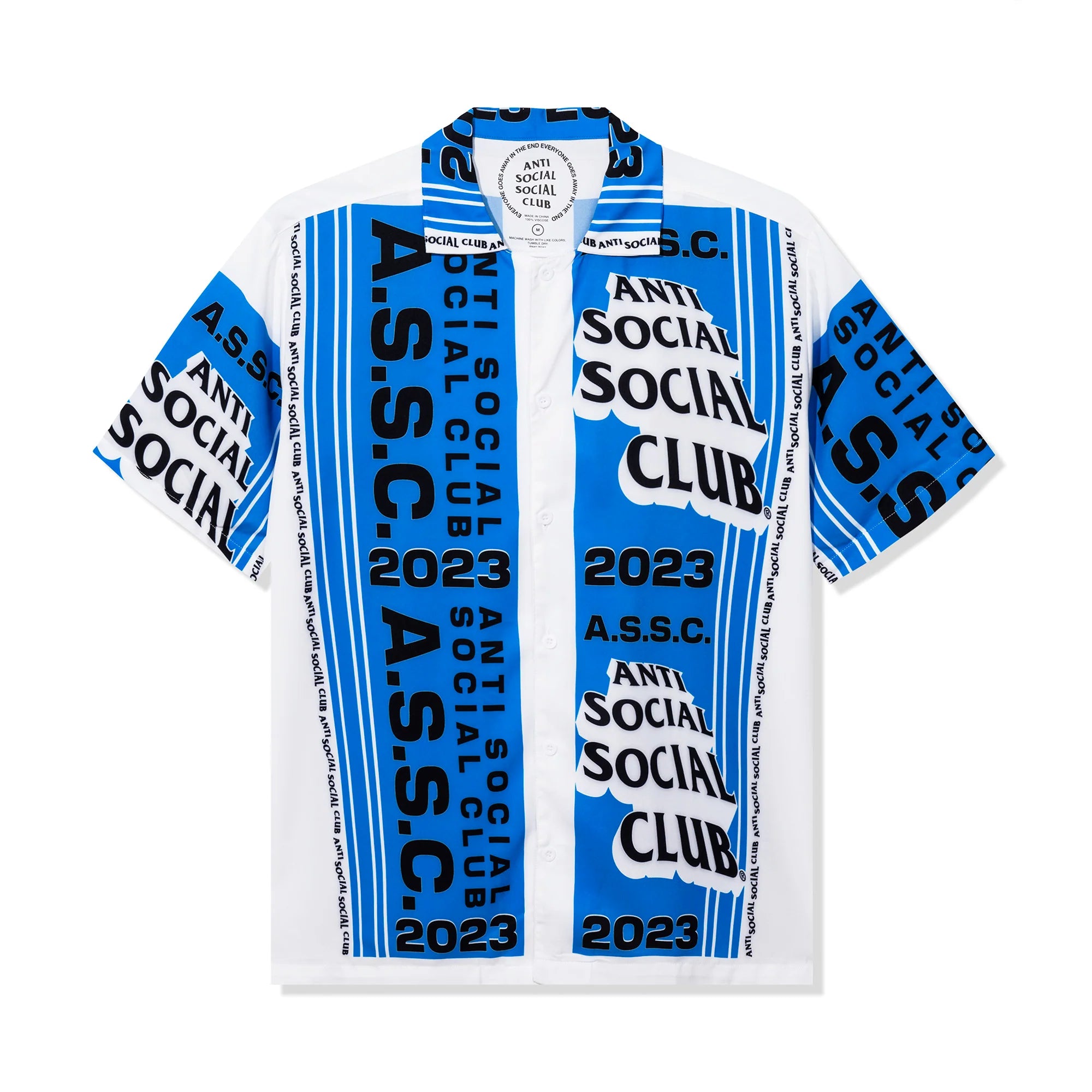 ASSC Pack Your Things Button Up White Blue