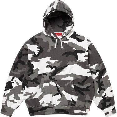 Supreme Satin Applique Hooded Sweatshirt (SS26) Snow Camo