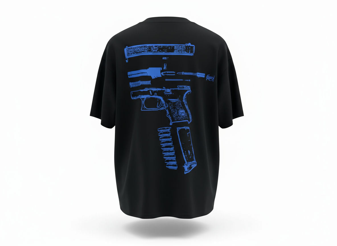 In Glock We Trust Tee Black / Blue