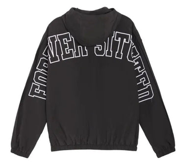 Forever Situated Nylon Track Jacket Black