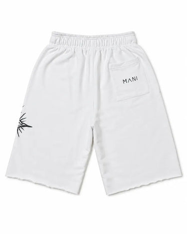 MANI Vertical Logo Long Shorts White