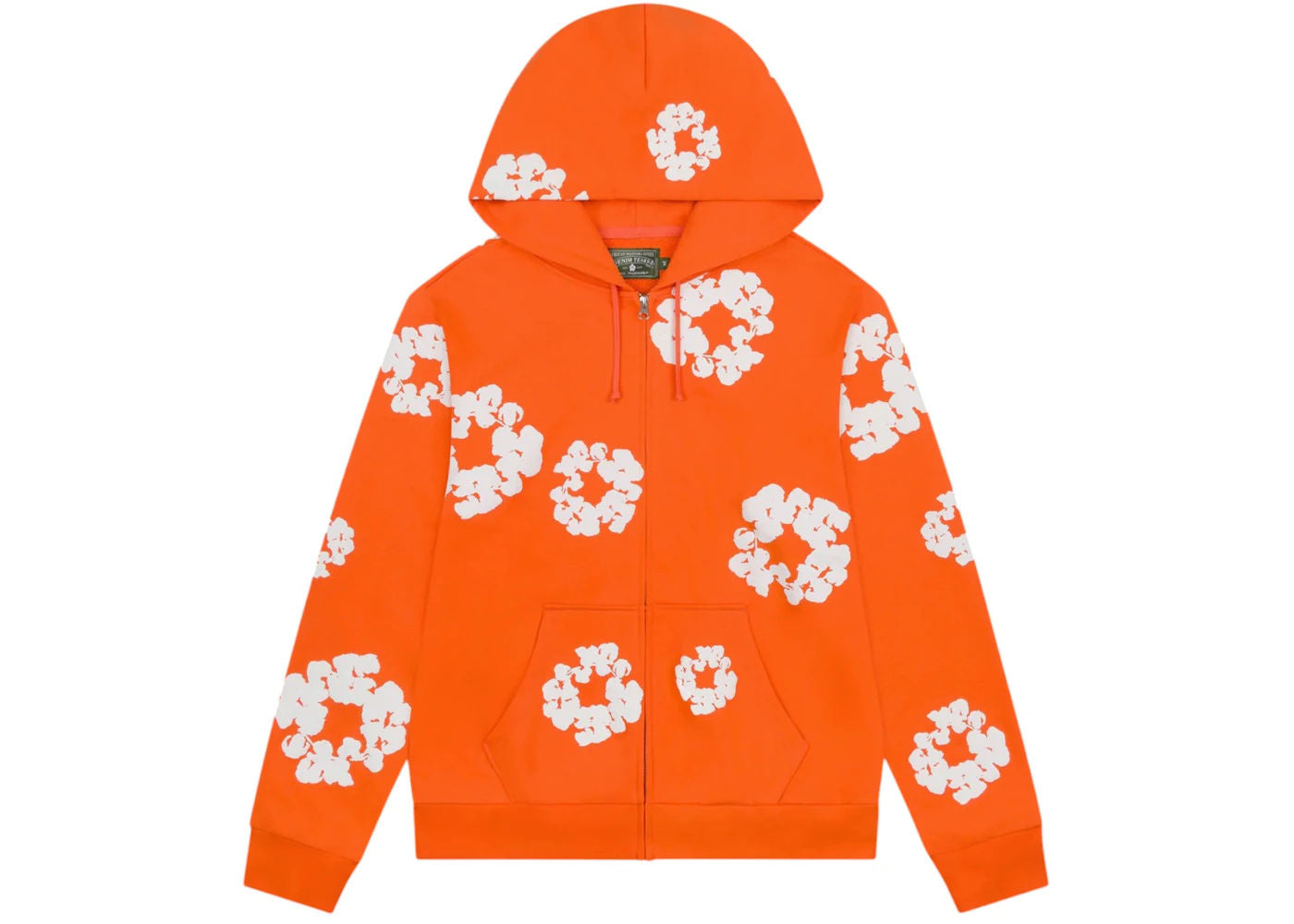 Denim Tears Cotton Wreath Zip Hoodie Orange