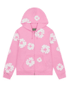 Denim Tears Cotton Wreath Zip Hoodie Pink