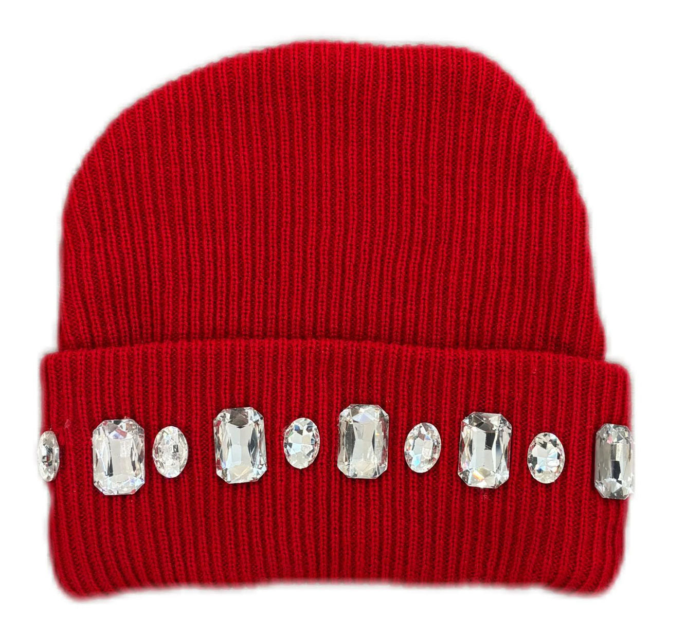 MANI Large Stone Beanie "Cherry Red"