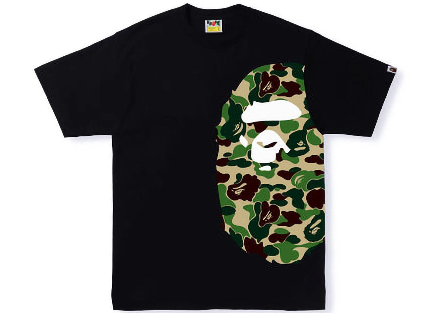 BAPE ABC Camo Side Big Ape Head Tee Black/Green