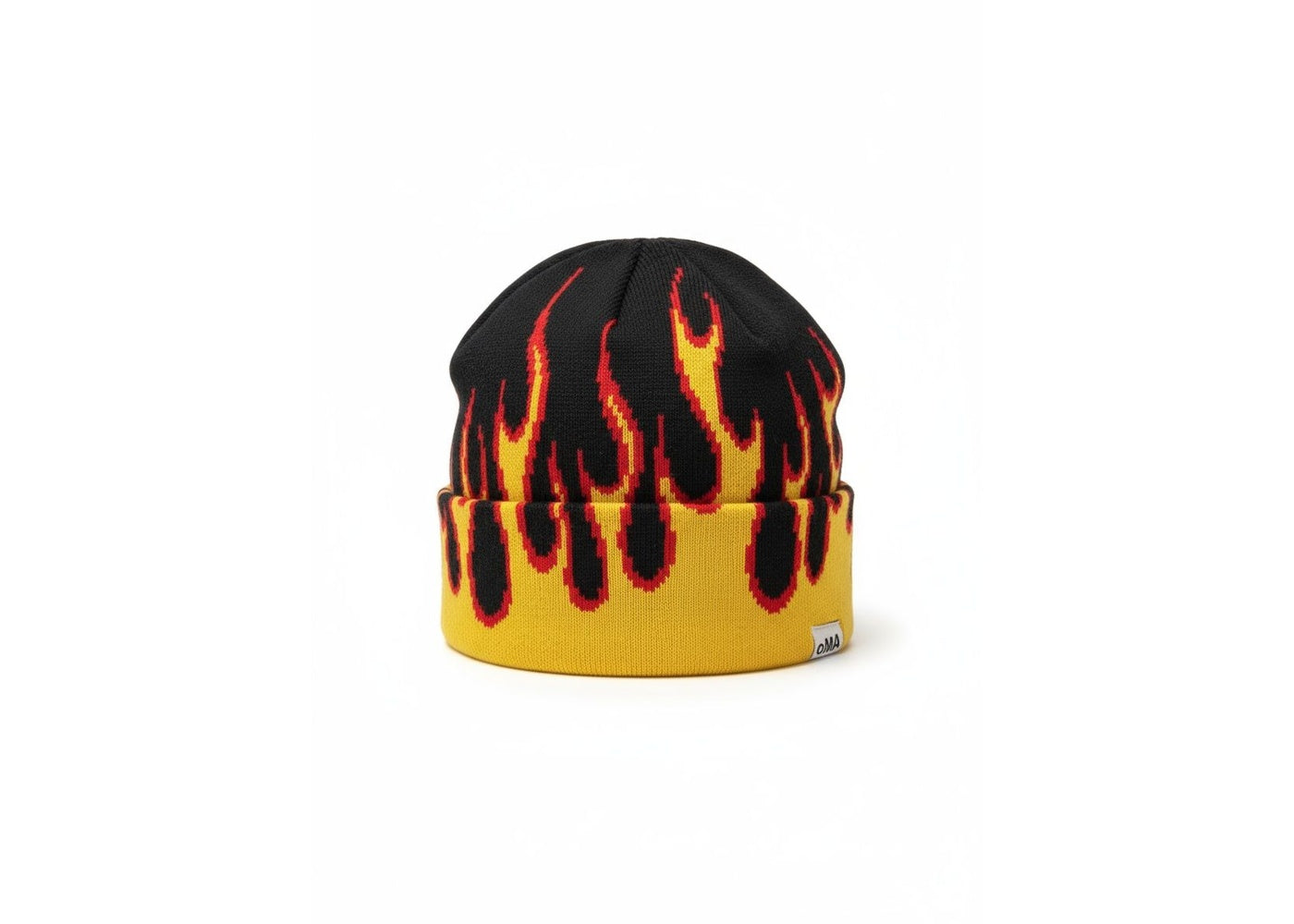 oMA Studios Flame Skull Cap Black