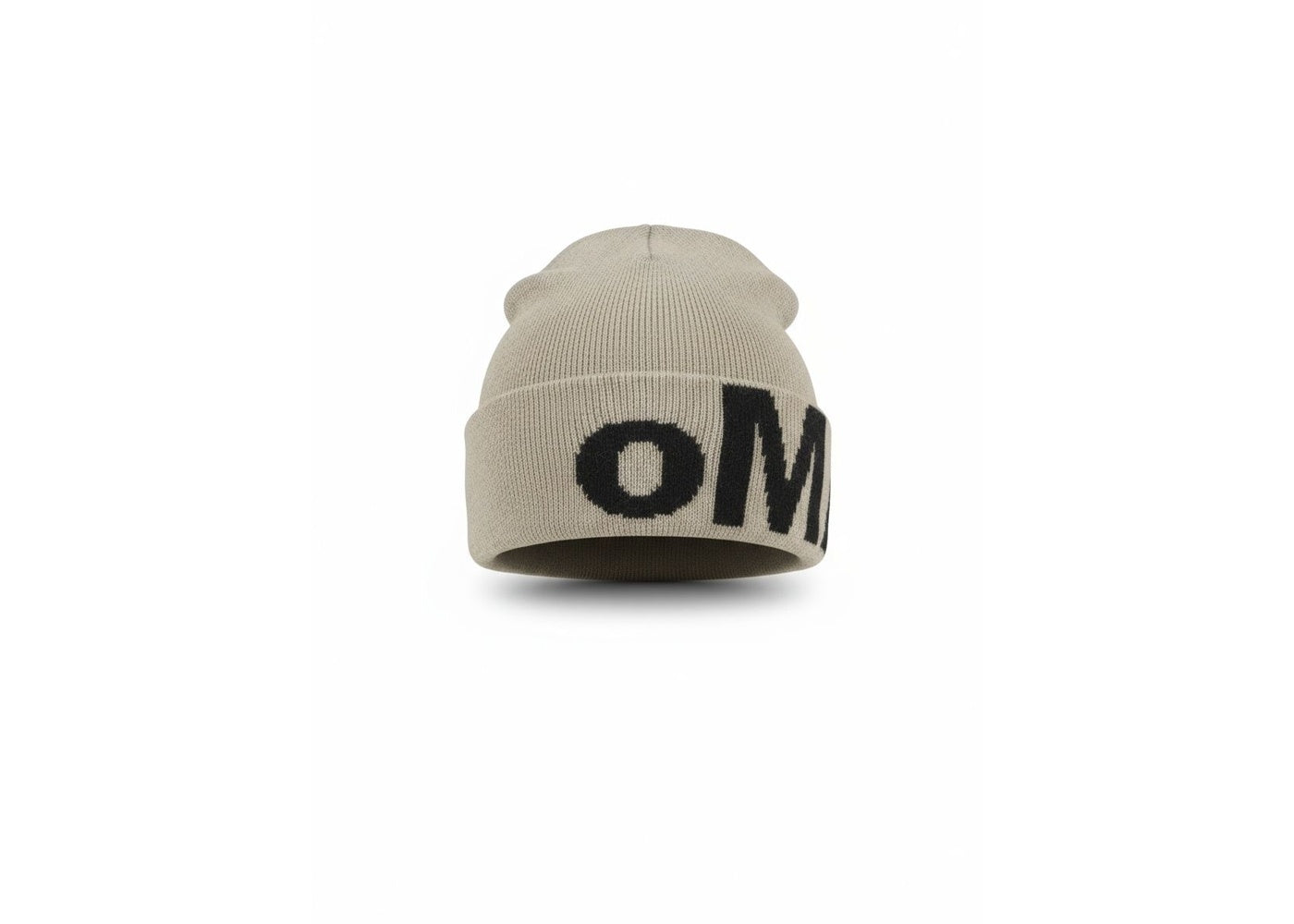 oMA Studios Mohair Logo Skull Cap Sand
